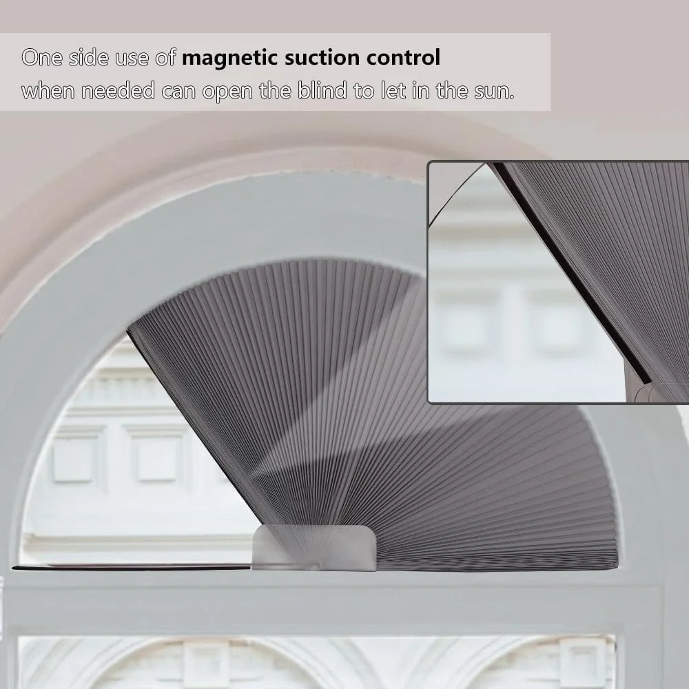 SEEYE 2-Pack Half‎ Circle Blackout Shades 24